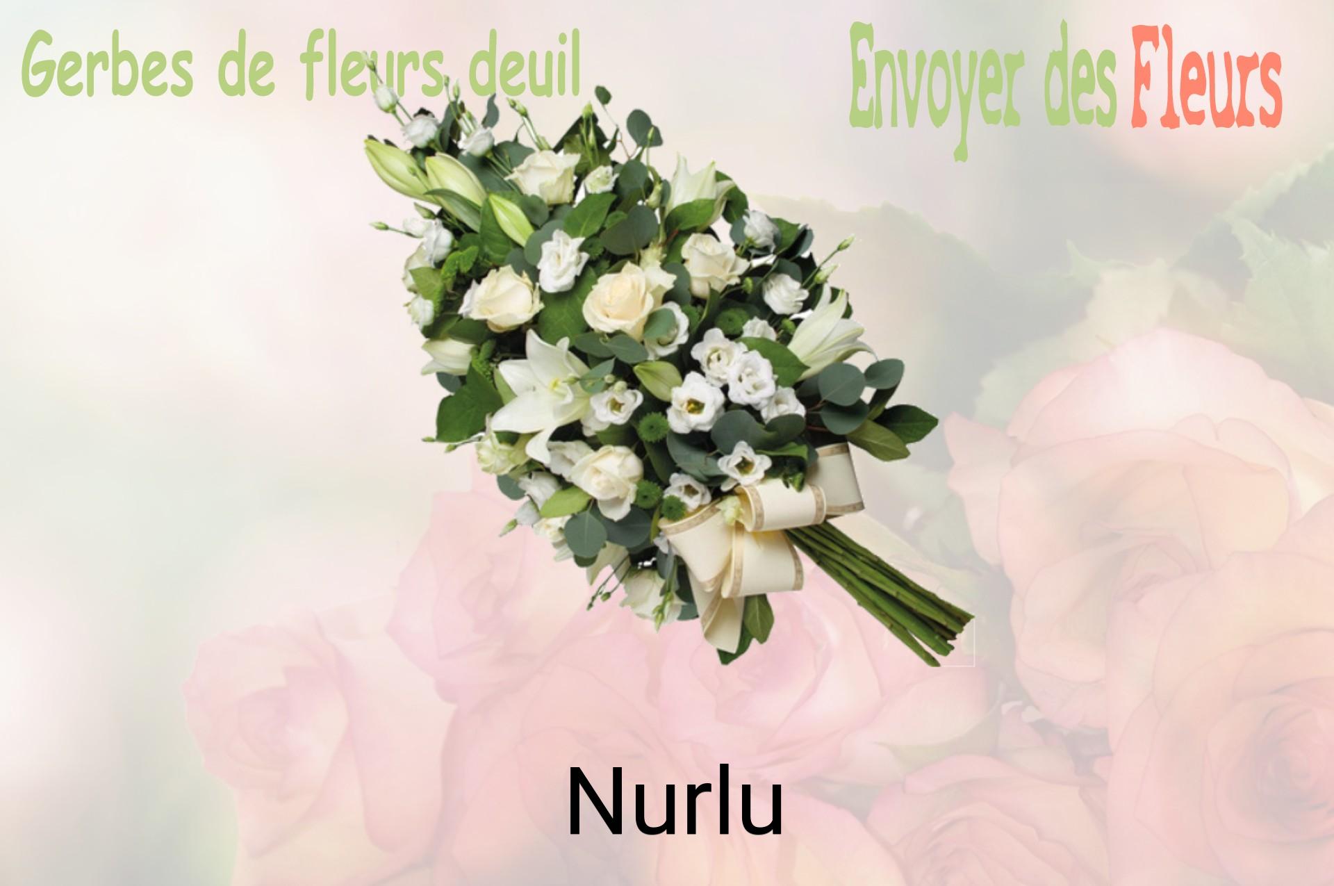 Gerbe de fleurs de deuil livrée à Nurlu